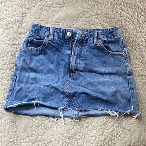 Denim mini skirt